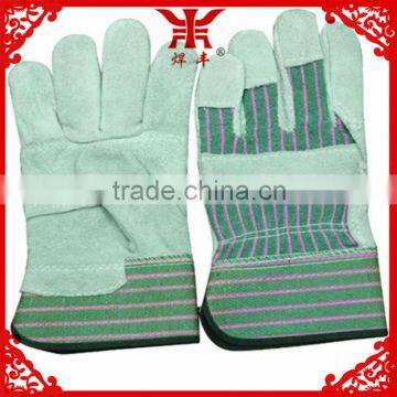 different kinds of 10.5 inch patch palm cow split leather safety gloves