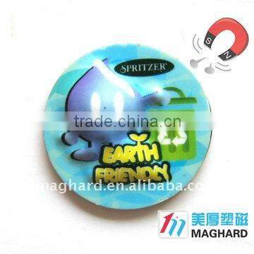 3D fridge magnet souvenir for earth friendly environmental protection