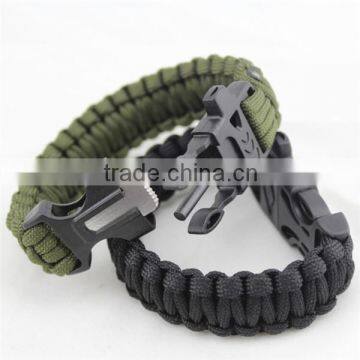 rope paracord bracelet nylon paracord bracelet with flint