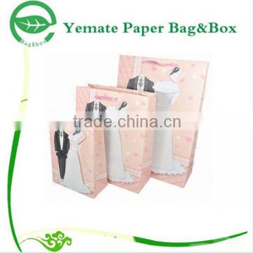 high ending fancy design wedding gift luxury paper shopping packaging bag