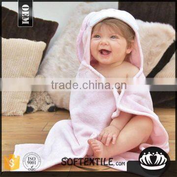 2016 wholesale high quality soft microfiber baby hooded towel                        
                                                                                Supplier's Choice