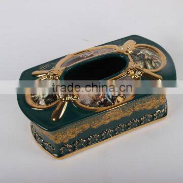 Home Decoration Ceramic Tissue Box Wholesale photo-3