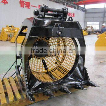 16ton rotating excavator screen bucket