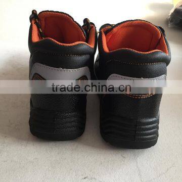 2015 Hot Selling Embossed Leather Safety Shoes, Steel Toe and Steel Plate, HW-2051 photo-5
