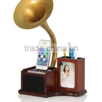 Vintage Gramophone Speaker for Iphone /ipod Player photo-2