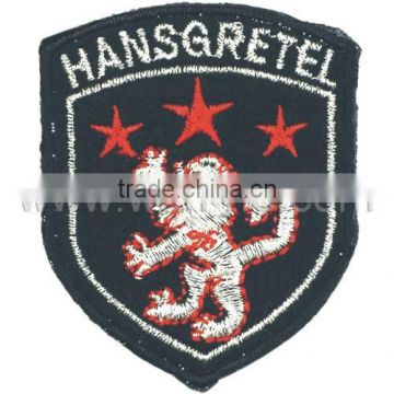 high quality cheap polyester woven embroidery patch