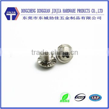 m3*4 washer head metric machine stainless knurled screws