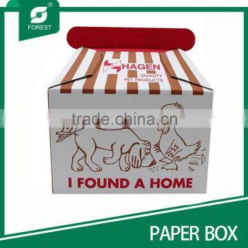PAPER CARDBOARD SUITCASE BOX WITH HANDLE photo-4
