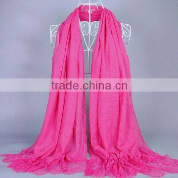 Ladies fashion lace scarves wholesale
