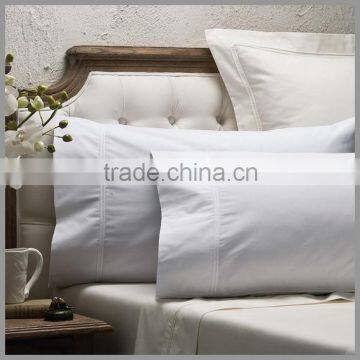 Plain dyed cotton bed sheet set in solid colors with double corded make