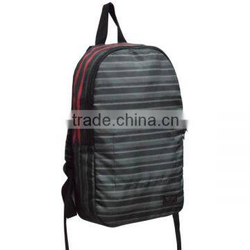 china supplier online shopping polyester backpack , taobao stripe backpack