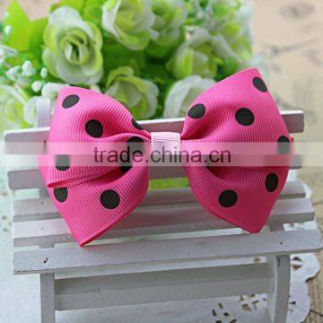 baby hair clip ribbon bow