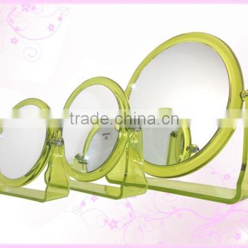 Round double sided makeup mirror 5x magnification