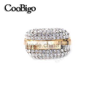 Fashion Jewelry Zinc Alloy Shinning Rhinestone Ring Ladies Wedding Party Show Gift Dresses Apparel Promotion Accessories photo-2