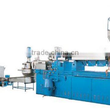 Extrusion line for granulation from recycled waste film