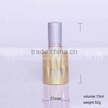 13ml Laser Round Refillable Perfume Empty Glass Bottle With Atomizer Pump Spray Fragrance Bottle