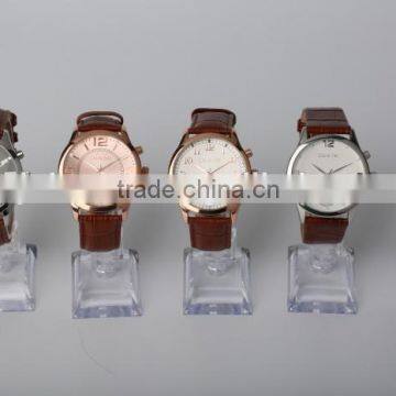 2015 Genuine Leather Quartz Smart Watch With Sleep Monitor , Heart Rate Monitor