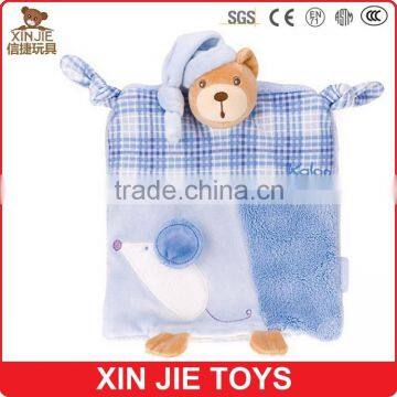 custom plush baby towel good quality animal head baby towel