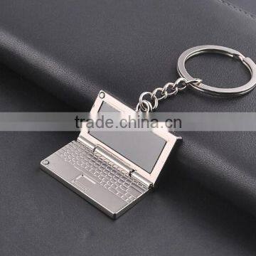 High quality personalized laptop metal keychain custom