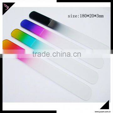 OEM welcome Custom Printed Colorful Double Side Glass Nail File Wholesale,Crystal Nail File