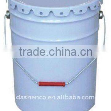 Round metal chemical packaging bucket