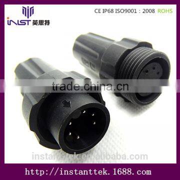 INST 6 pins electric waterproof connector