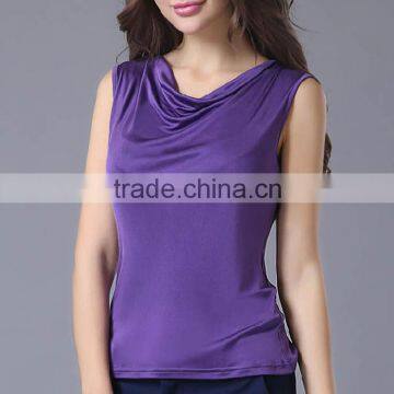 Blank girls resale OEM service t shirt waistcoats with low price