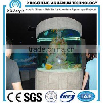 Cylinder aquarium Acrylic Tank Round fish aquarium