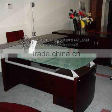 Good Quality Modern Tempered Table Top Glass for office with CE, CCC Certificate