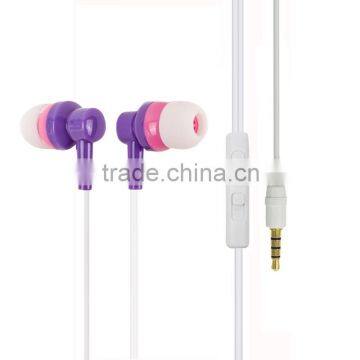 Sport earphone headphone with mic mobile accessory cheap earphone from shenzhen