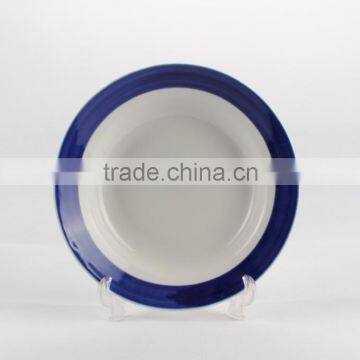 Wholesale ceramic plate white porcelain salad plates linyi supplier