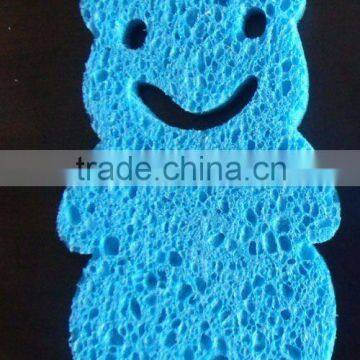 cute animal shape cellulose sponge , cellulose cleaning sponge