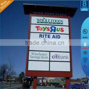 High quality street LED signage with pillar