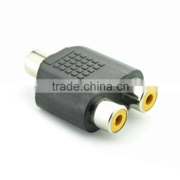 3. 5mm Stereo Jack (Female) to 2 RCA Jack (Female) Splitter Adaptor