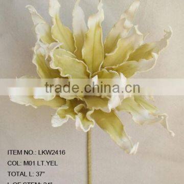 2015 high quality home new decorative flowers magnolia eva foam flowers spray 37"