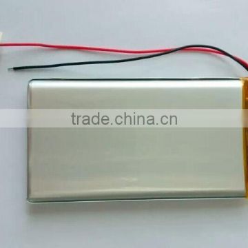 flat lithium polymer cell 3.7v 5000mah with pcb/wire/connector 3.7v 5ah lipo battery