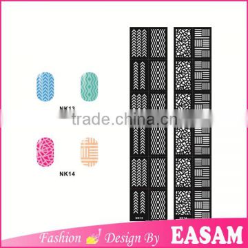 NK series nail vinyl sticker,NK nail stencil hot selling China wholesale