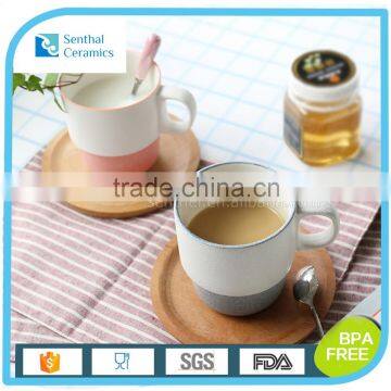 Wholesale factory ceramic snowflake glaze coffee cup and mug for gift promotion