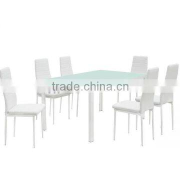 1+6 Tempered Glass Dining Room Set photo-3