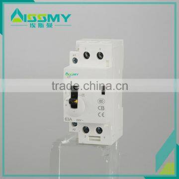 Household AC magnetic contactor 63A 2Phase 2NO manual ac contactor 50/60Hz