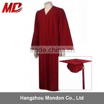 Factory US/UK Matte Maroon Graduation Cap and Gowns