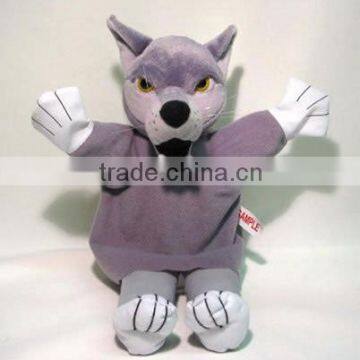 Plush Hand Puppet with Wolf Shape