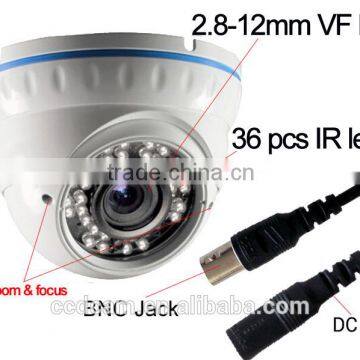 720P HD CCTV TVI Camera 2.8-12mm Varifocal Lens Zoom and Focus Digital Vandalproof Indoor IR Night Vision Secueity Camera System photo-2