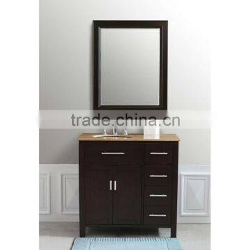 hot sell marble top wooden modern bathroom vanity