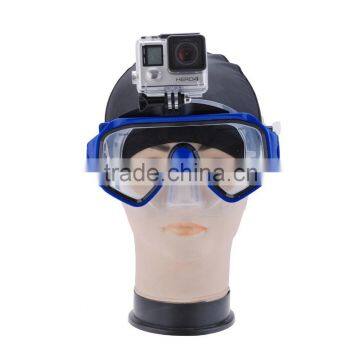 scuba diving equiptment diving mask with built-in Gopro camera mount