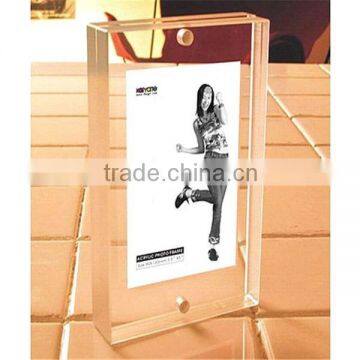 Magnetic Clear Acrylic Block Photo Frame