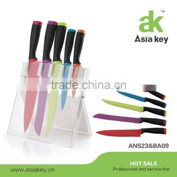 Manufacturer color kitchen knife non-stick coated knife set