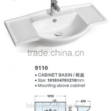 LELIN ceramic cabinet basin bathroom vanities top bathroom basin sink LT-160