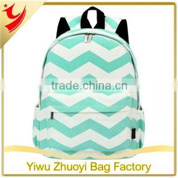 Causal Canvas Cute Daypack Backpack with Chevron Printing