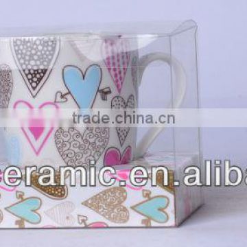 PVC Packing Ceramic Coffee Mug